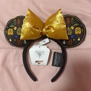 Disney Gold Bow Headband with Black Ears